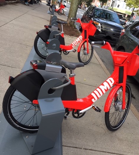 JUMP Bikes on Broadway Providence