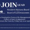 Resident Representative Recruitment