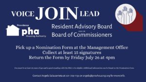 Resident Representative Recruitment